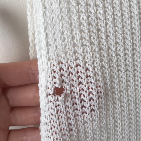 BUNDLE ONLY💖DEFECT‼️‼️Ivory Knit Tank Top - Picture 5 of 6